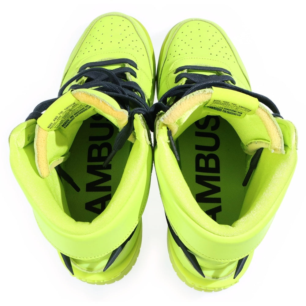 NIKE(ナイキ) ×AMBUSH DUNK HIGH FLASH LIME CU7544-300 アンブッシュ ダンク フラッシュライム ハイカットスニーカー イエロー US9.5/27.5cm