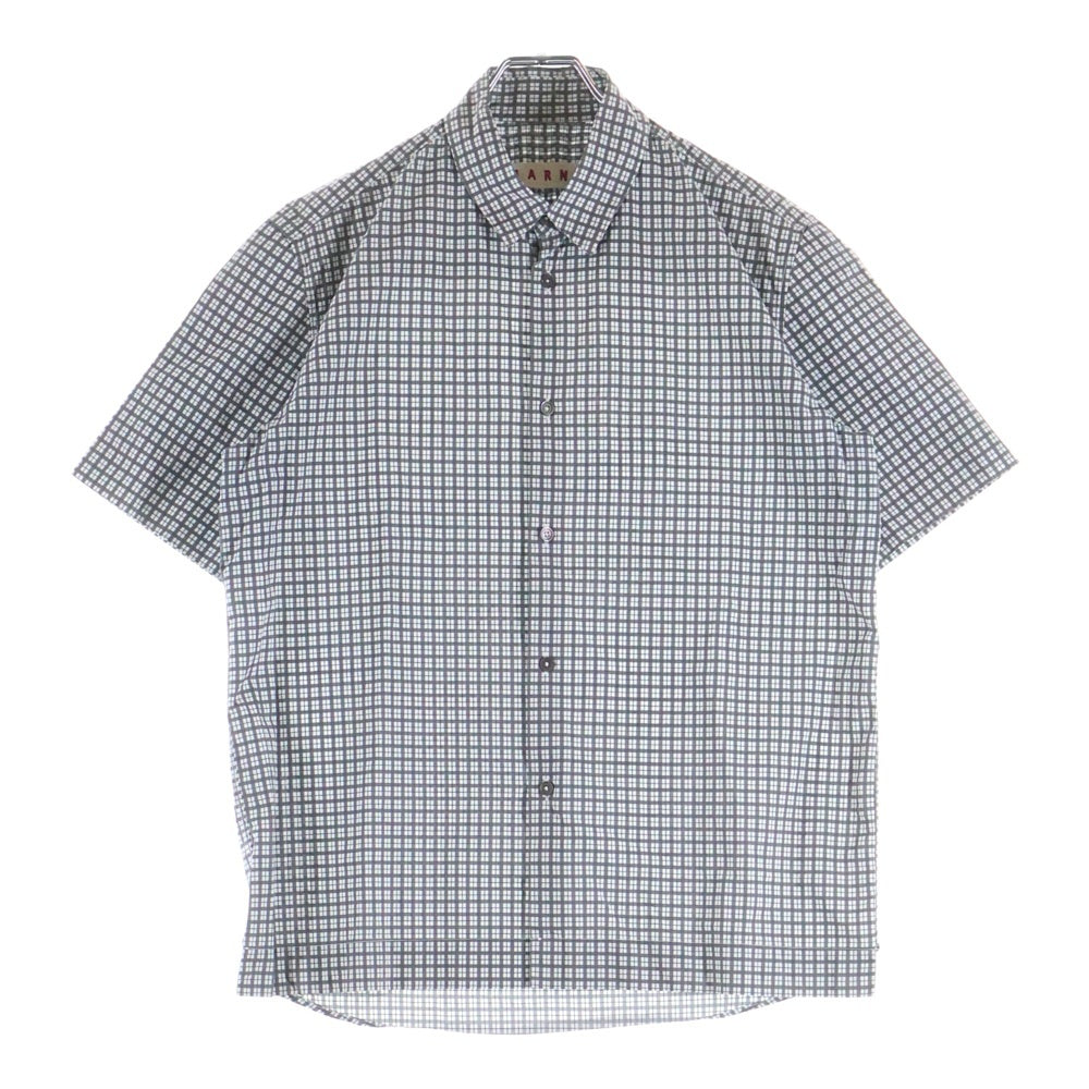 MARNI(マルニ) Short Sleeve Shirt チェック柄半袖シャツ E09CUMUF05A00TCH50-CHV77