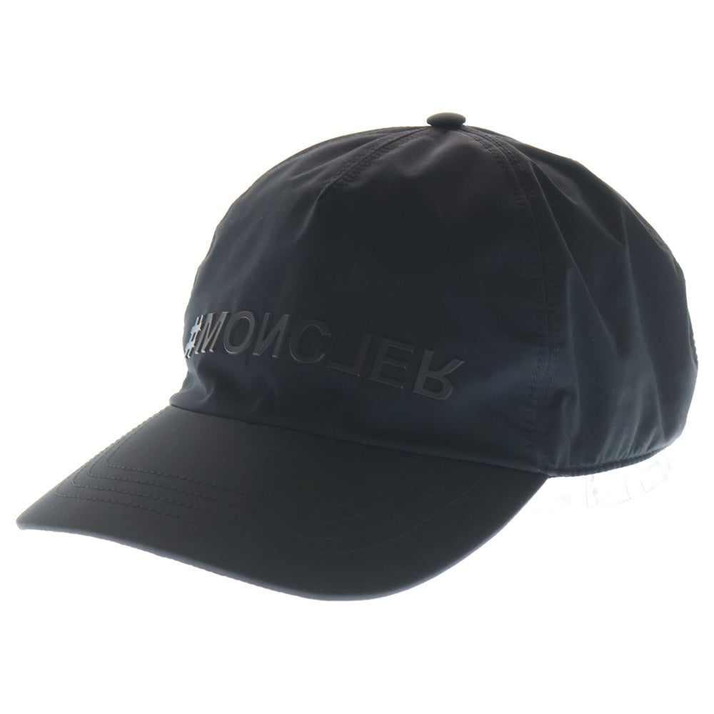 MONCLER(モンクレール) BASEBALL フロントロゴ ナイロンベースボールキャップ 帽子 ブラック I10973B00001