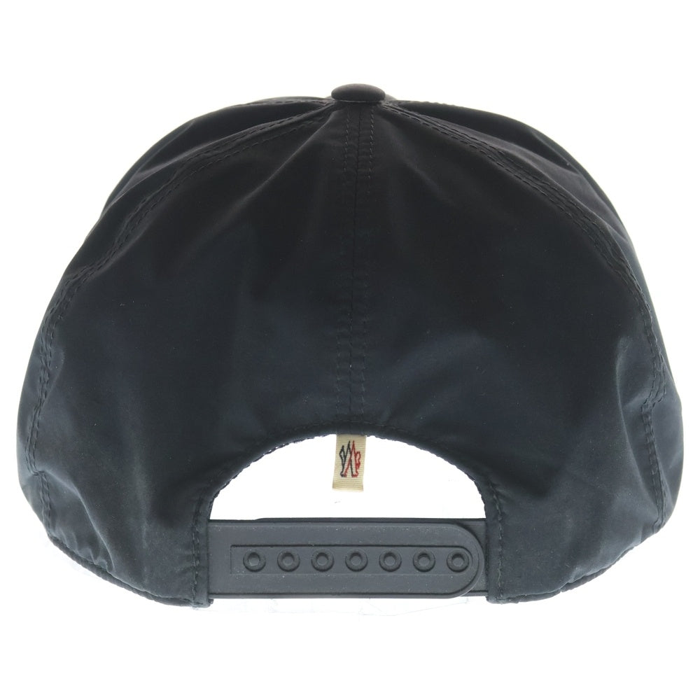 MONCLER(モンクレール) BASEBALL フロントロゴ ナイロンベースボールキャップ 帽子 ブラック I10973B00001