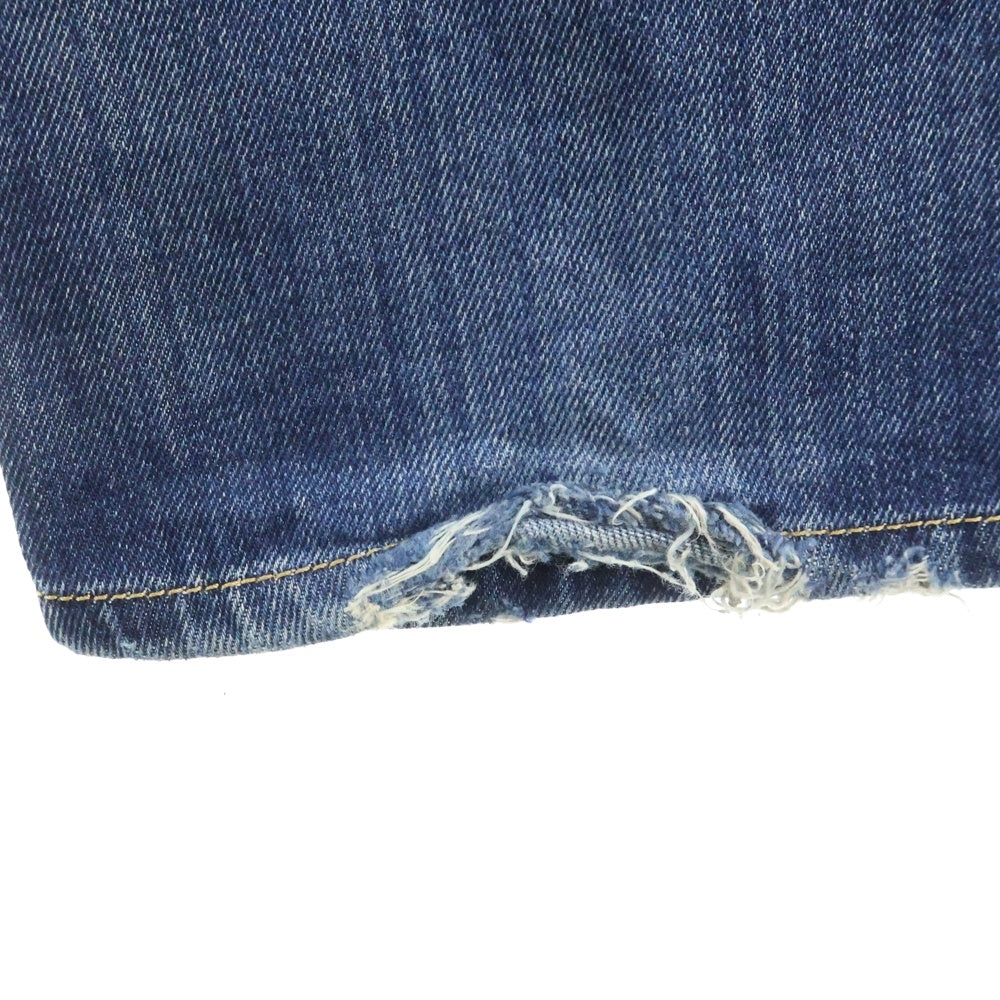 DIESEL(ディーゼル) LARKEE ダメージ加工 ストレートデニムパンツ インディゴ 008RQ