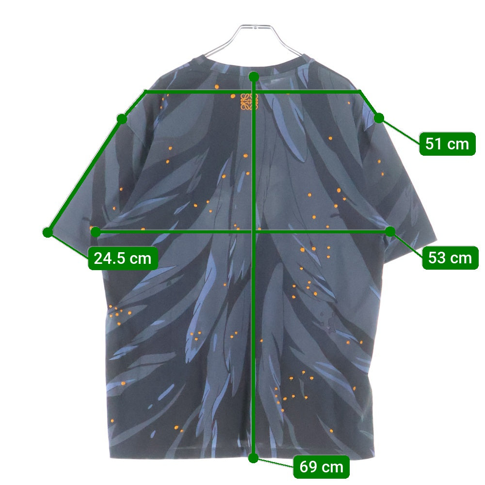 LOEWE(ロエベ) ×スタジオジブリ ハウルの動く城 ハウルとソフィー オーバープリント半袖Tシャツ カットソー マルチカラー SB44Y22X16