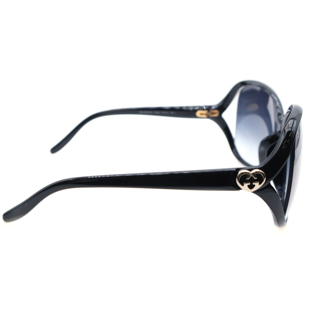 GUCCI(グッチ) ラブリーハート ラウンド型サングラス アイウェア レディース 眼鏡 ブラック GG3525