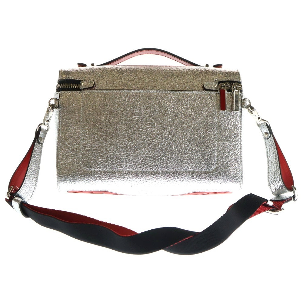 CHRISTIAN LOUBOUTIN(クリスチャンルブタン) KYPIPOUCH キピポーチ 2WAY ハンドバッグ/ショルダーバッグ シルバー