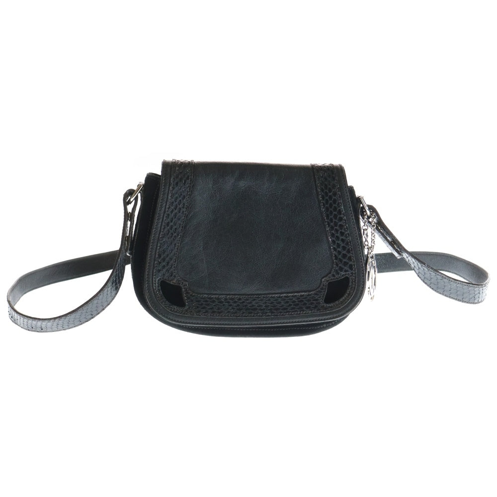 Cartier(カルティエ) マルチェロ ドゥ カルティエ SM パイソン柄 2WAY ショルダーバッグ ブラック