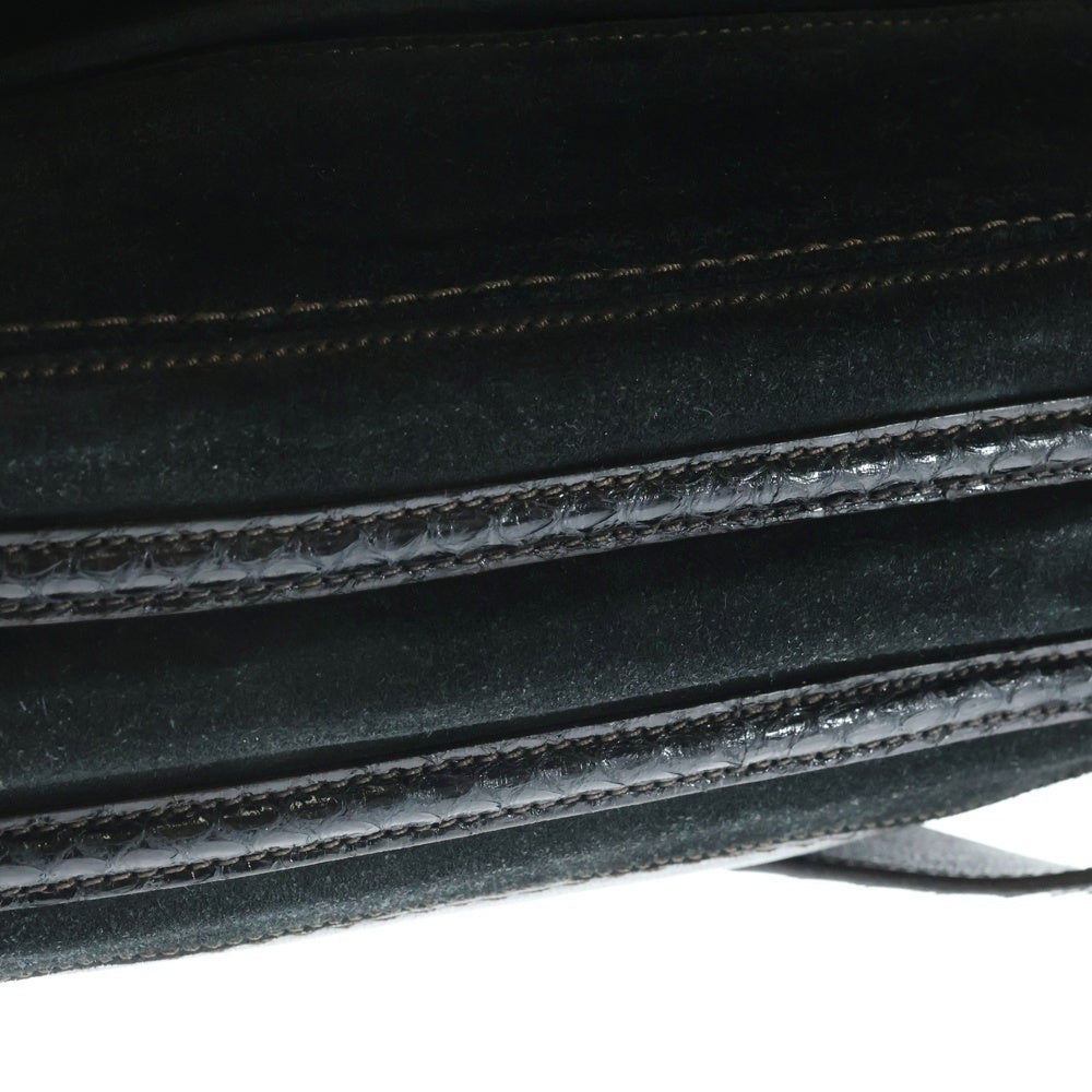 Cartier(カルティエ) マルチェロ ドゥ カルティエ MM パイソン柄 2WAY ショルダーバッグ ブラック