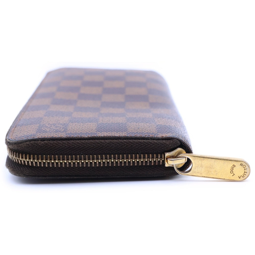 LOUIS VUITTON(ルイヴィトン) ダミエ ジッピーウォレット ラウンドファスナー 長財布 ブラウン レディース