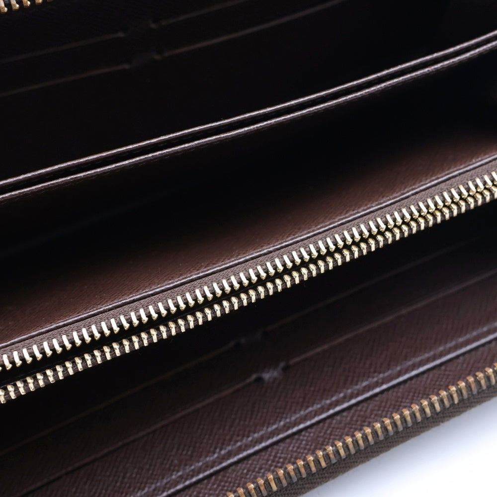 LOUIS VUITTON(ルイヴィトン) ダミエ ジッピーウォレット ラウンドファスナー 長財布 ブラウン レディース
