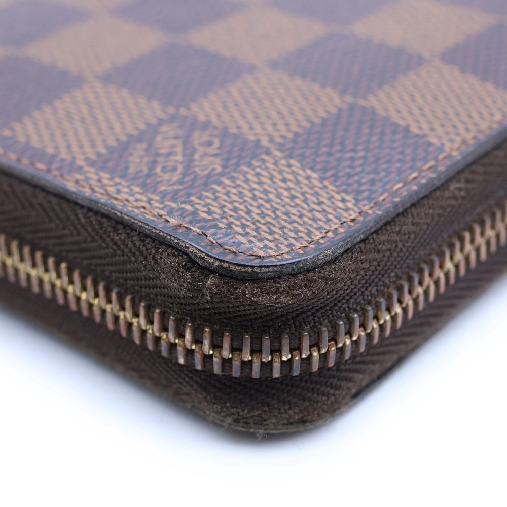 LOUIS VUITTON(ルイヴィトン) ダミエ ジッピーウォレット ラウンドファスナー 長財布 ブラウン レディース