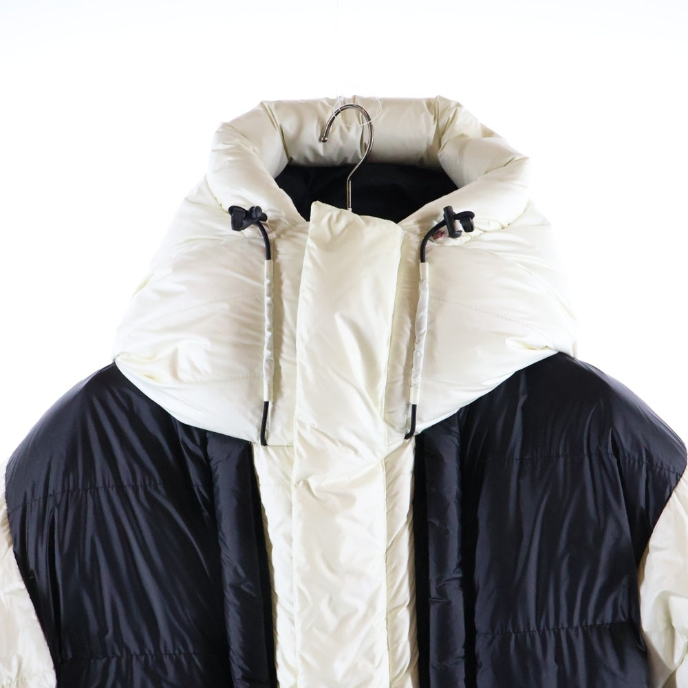 MONCLER(モンクレール) GRENOBLE GIRDWOOD ナイロン フーデッド ジップアップ ダウンジャケット ホワイト D20974184385 53071