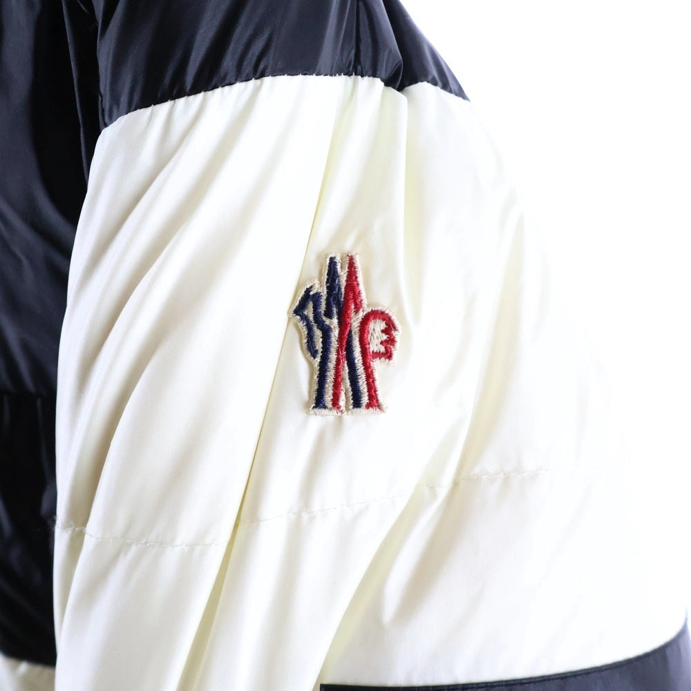 MONCLER(モンクレール) GRENOBLE GIRDWOOD ナイロン フーデッド ジップアップ ダウンジャケット ホワイト D20974184385 53071
