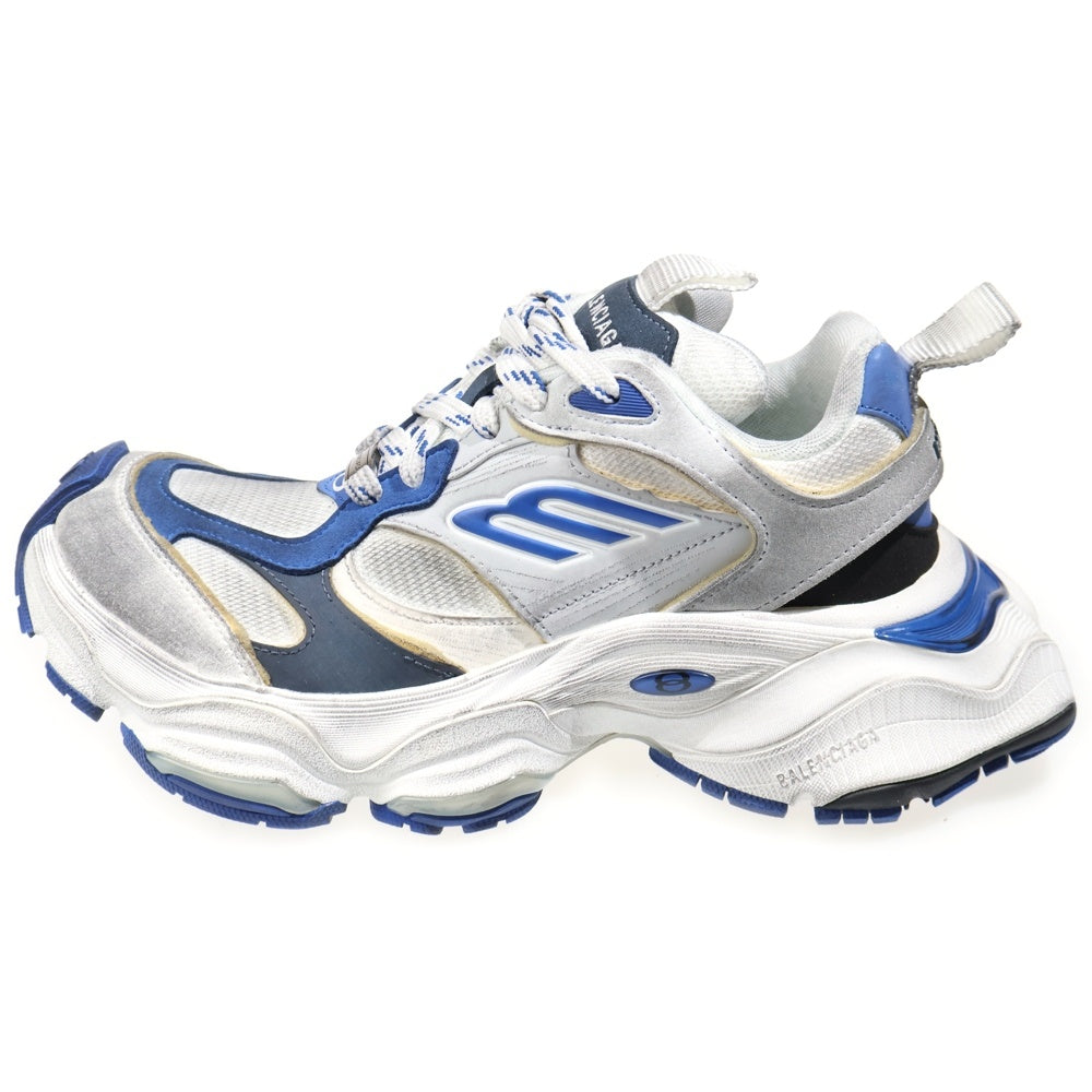 BALENCIAGA(バレンシアガ) 24SS CARGO カーゴ ヴィンテージ加工 ローカットスニーカー ホワイト/ブルー 785754