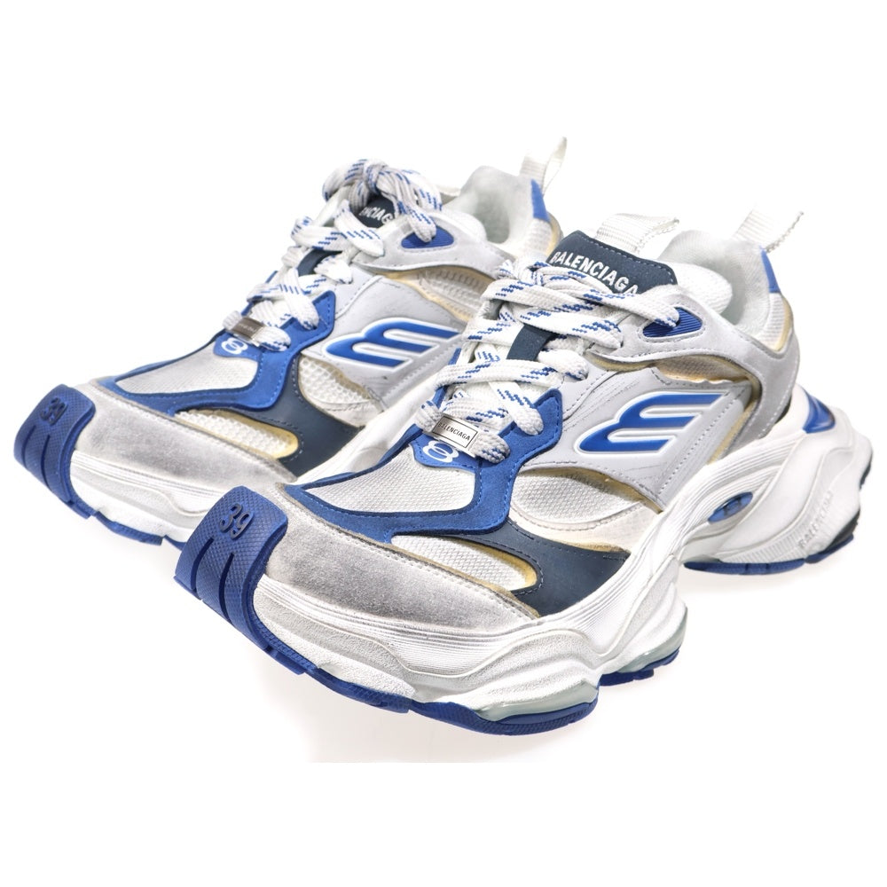 BALENCIAGA(バレンシアガ) 24SS CARGO カーゴ ヴィンテージ加工 ローカットスニーカー ホワイト/ブルー 785754