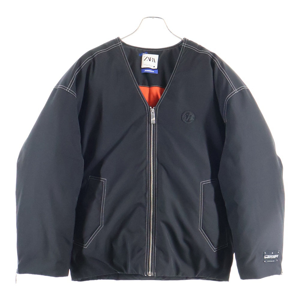 ADER ERROR(アーダーエラー) × ZARA ザラ コラボレーション オーバーサイズ ジップアップ ダウンボンバージャケット ブラック