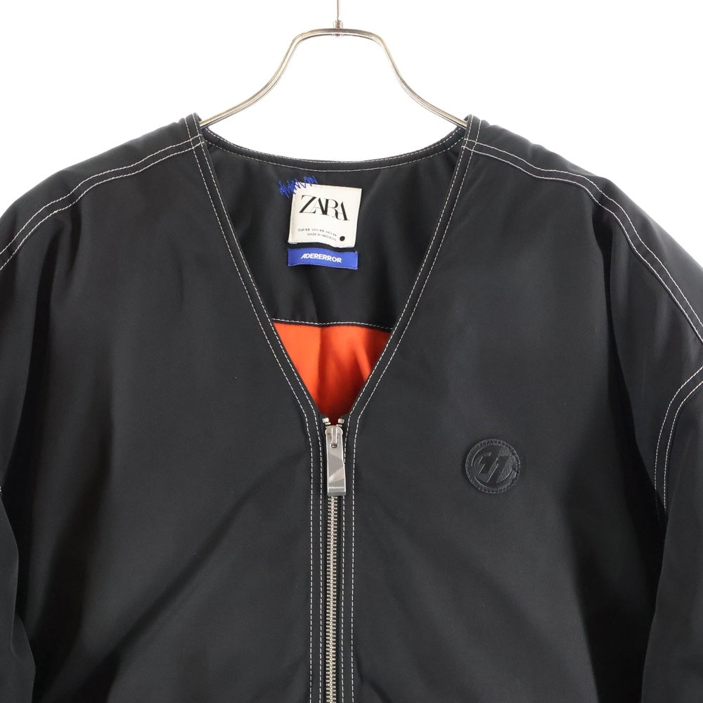 ADER ERROR(アーダーエラー) × ZARA ザラ コラボレーション オーバーサイズ ジップアップ ダウンボンバージャケット ブラック