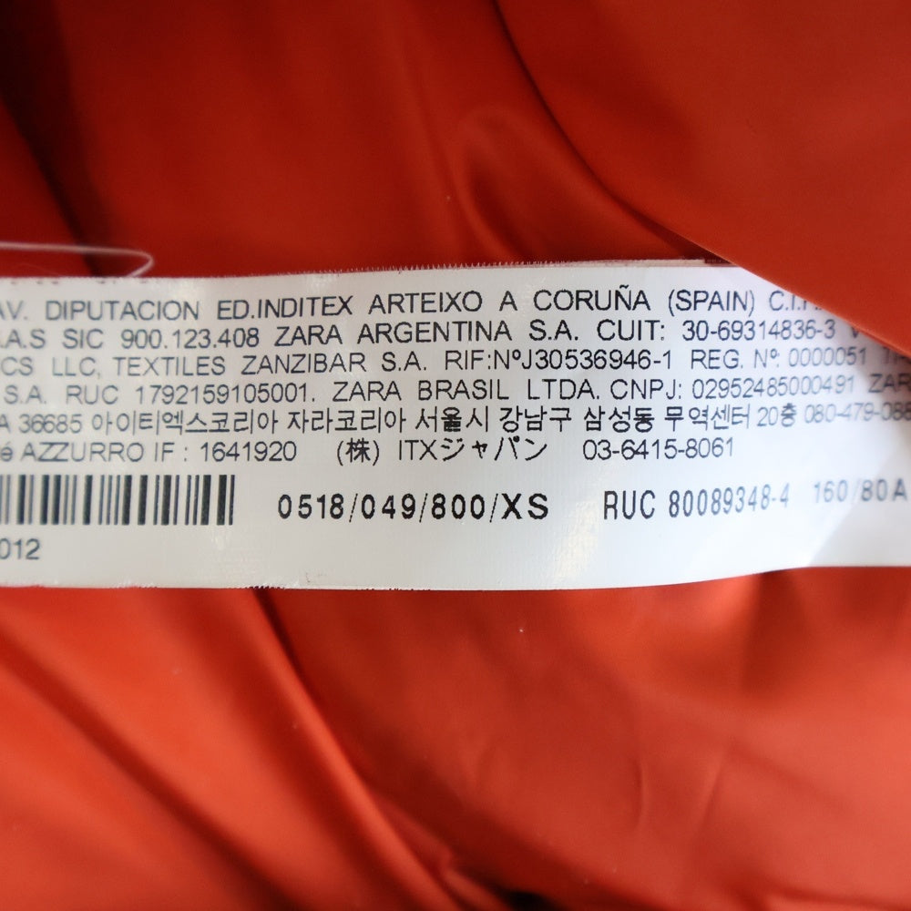 ADER ERROR(アーダーエラー) × ZARA ザラ コラボレーション オーバーサイズ ジップアップ ダウンボンバージャケット ブラック