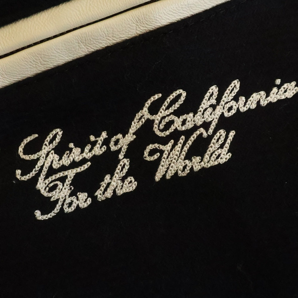 AMIRI(アミリ) Angegel Varsity Jacket エンジェル MAロゴ刺繍 バーシティ ジャケット スタジャン ブラック