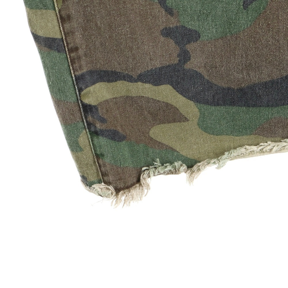 SANKUANZ(サンクアンズ) DOUBLE LAYER WAIST CROPPED PANTS ダブルレイヤー ウエストクロップドパンツ インディゴ/カーキ S25SSUPA0146-OL