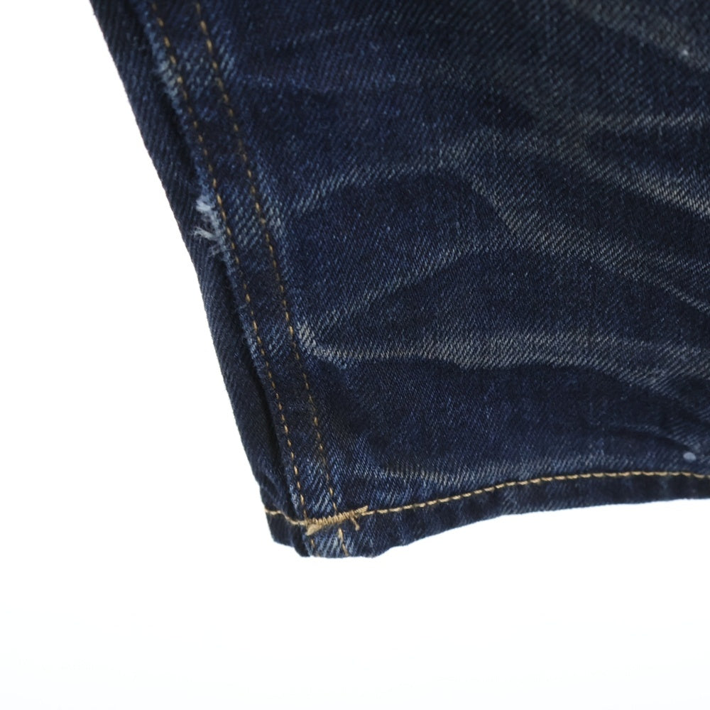 Acne Studios(アクネ ストゥディオズ) FN Darkside Leather Pants ダークサイド レザーポケット バギー パンツ インディゴ B00370