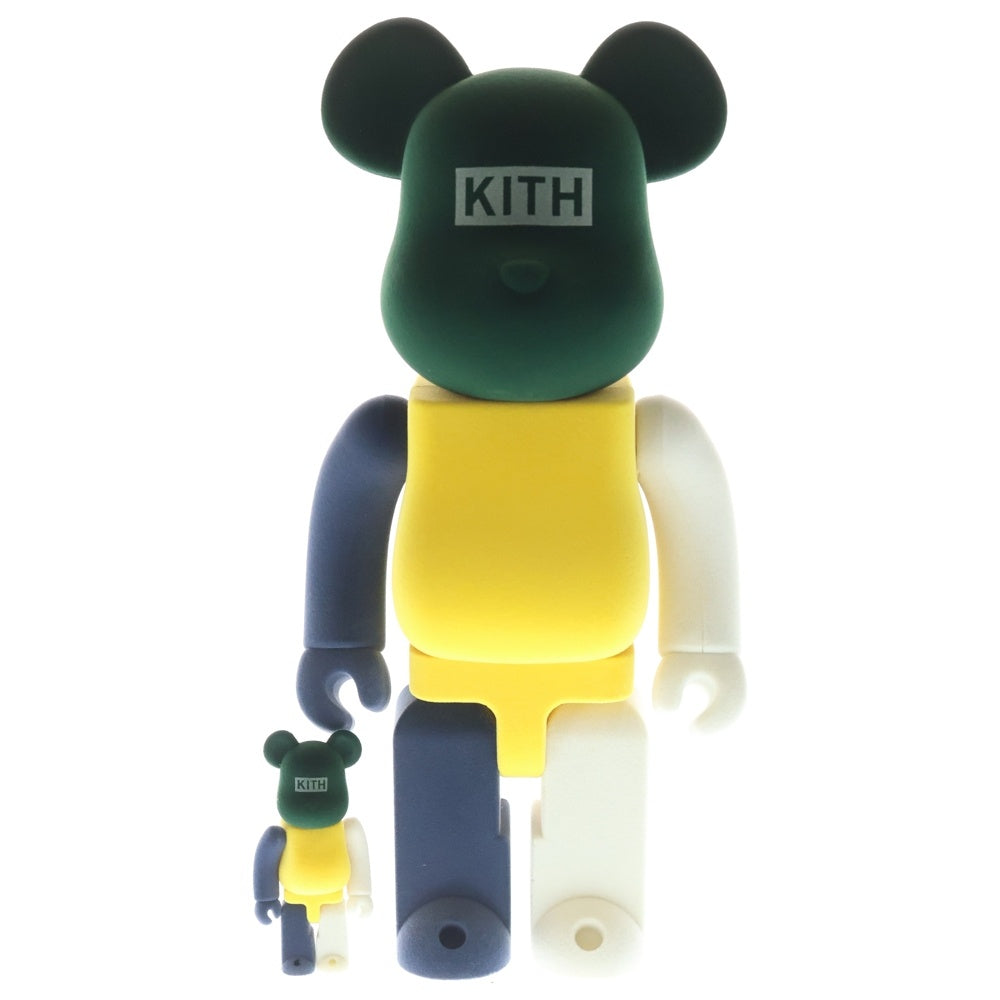MEDICOM TOY(メディコムトイ) ×KITH BE@RBRICK SS21 FLOCK STYLE 100%&400% キス ベアブリック フィギュア 2体セット マルチ