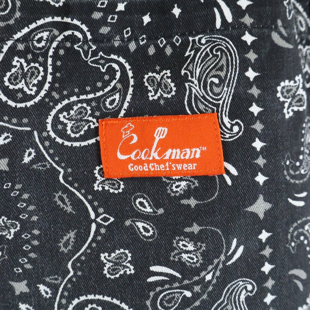 COOKMAN(クックマン) ペイズリー柄 コットン ショーツ ハーフパンツ ブラック/ホワイト