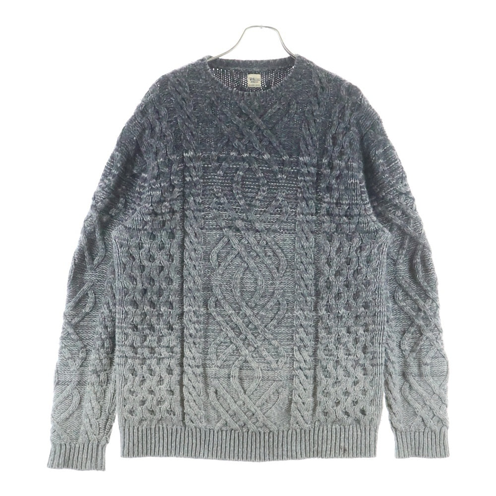 RON HERMAN(ロンハーマン) ウール リブ編み ニット クルーネックセーター グレー 3020800065