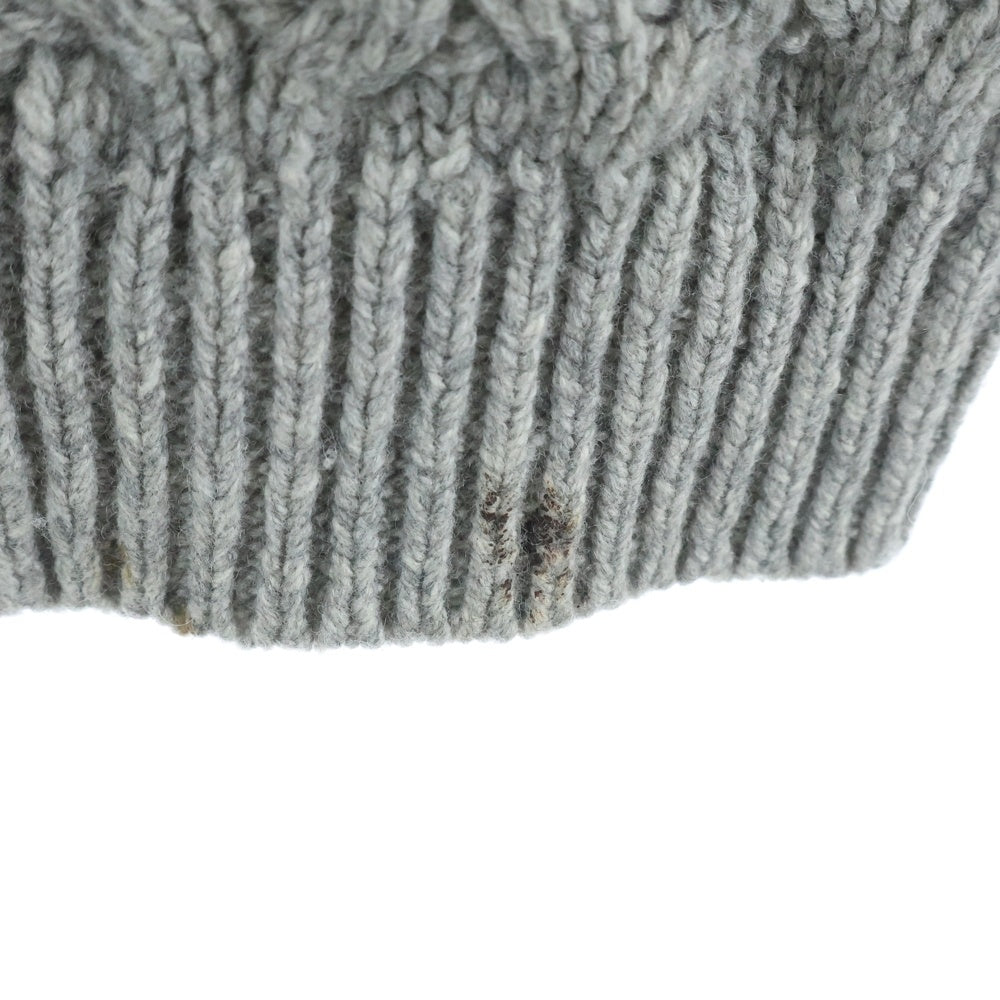 RON HERMAN(ロンハーマン) ウール リブ編み ニット クルーネックセーター グレー 3020800065