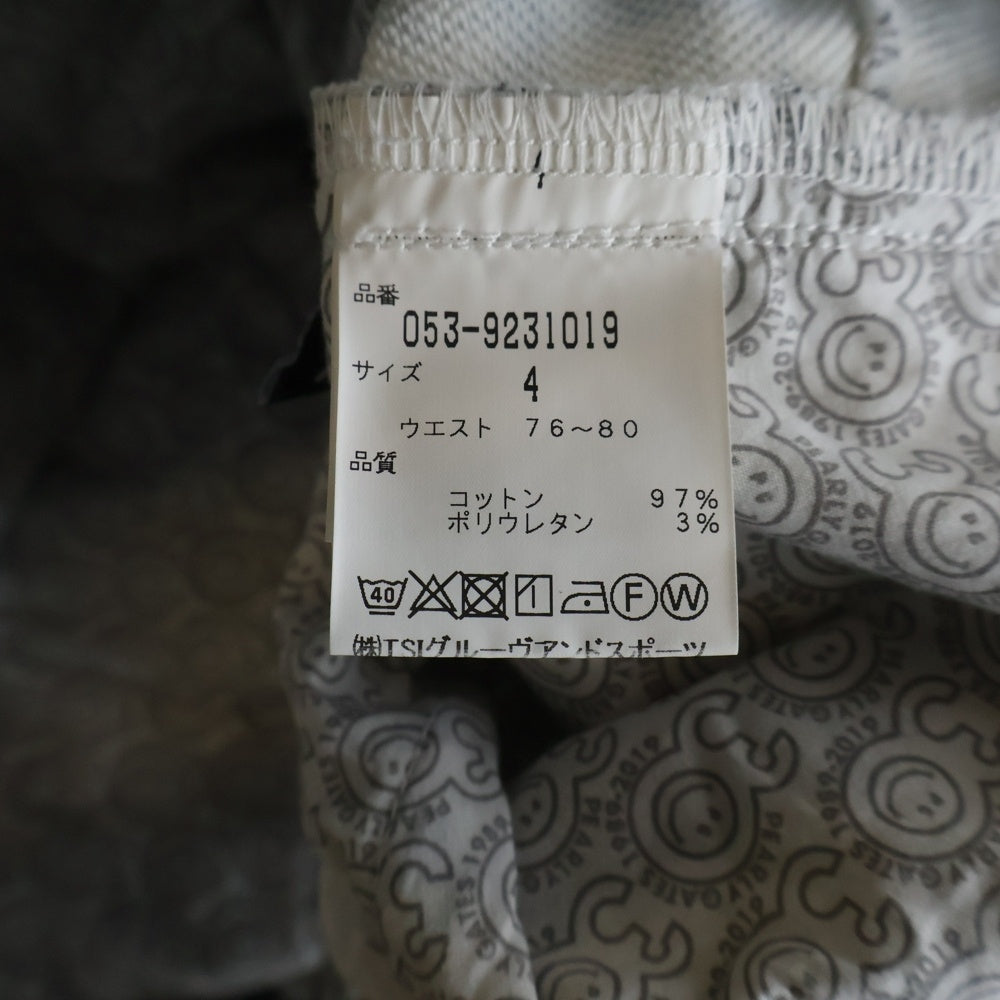 PEARLY GATES(パーリーゲイツ) ニャロメ ゴルフパンツ トラウザー スポーツ ホワイト/ブラック 053-9231019