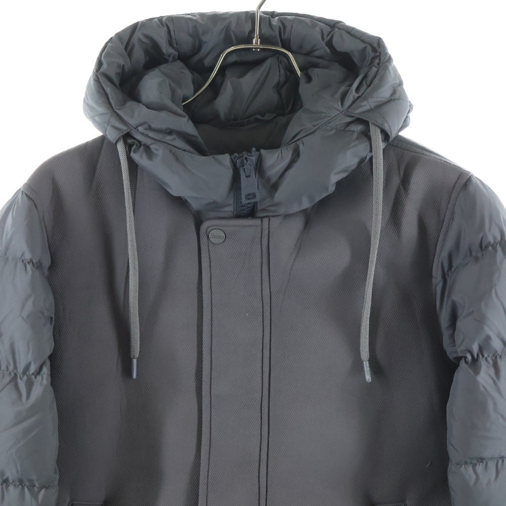 HERNO(ヘルノ) 異素材切替 ダウンジャケット アウター グレー PIPI0636U-12004-9460