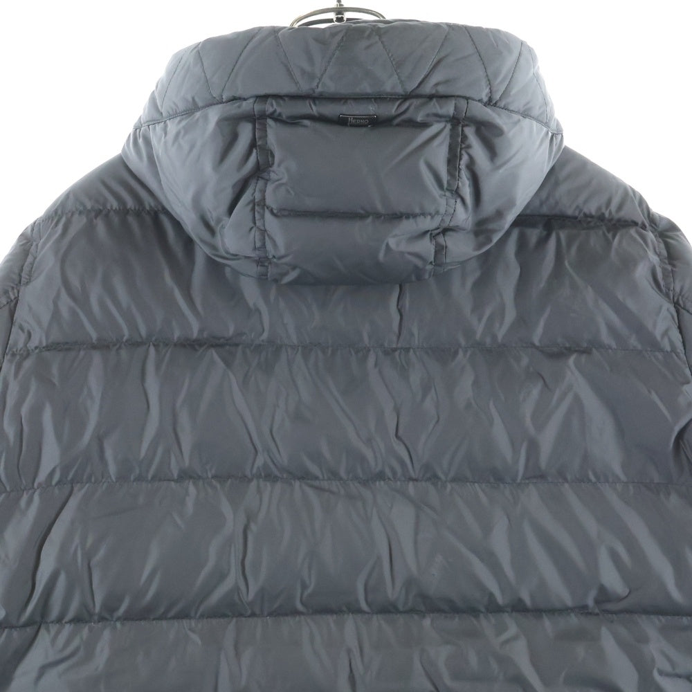 HERNO(ヘルノ) 異素材切替 ダウンジャケット アウター グレー PIPI0636U-12004-9460