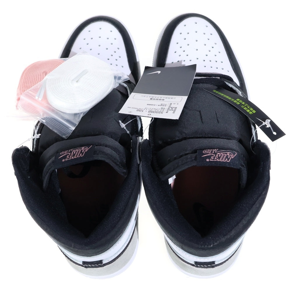 NIKE(ナイキ) AIR JORDAN 1 HIGH OG Bleached Coral 555088-108 エアジョーダン1 ブリーチドコーラル ハイカットスニーカー ホワイト/グレー US9/27cm