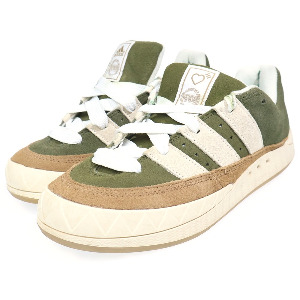 adidas(アディダス) ×HUMAN MADE Adimatic ヒューマンメイド アディマティック ローカットスニーカー US9/27.5cm HP9914 グリーン/ブラウン