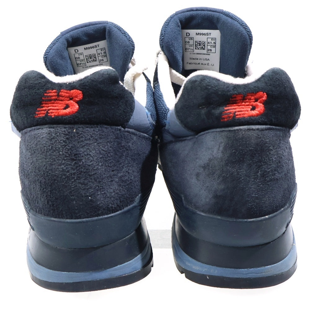 New Balance(ニューバランス) M996ST メッシュローカットスニーカー シューズ ネイビー US8/26cm