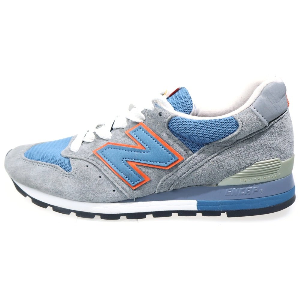 New Balance(ニューバランス) M996CSBO スウェードローカットスニーカー シューズ グレー/ブルー US8/26cm
