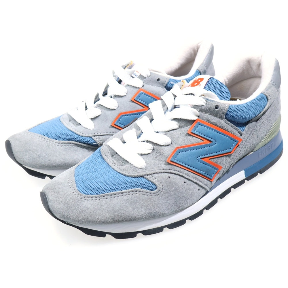 New Balance(ニューバランス) M996CSBO スウェードローカットスニーカー シューズ グレー/ブルー US8/26cm