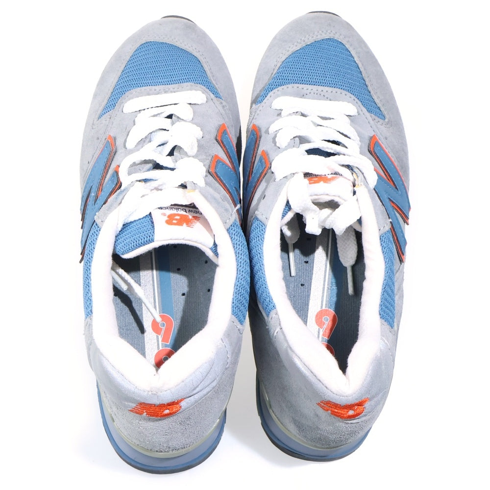 New Balance(ニューバランス) M996CSBO スウェードローカットスニーカー シューズ グレー/ブルー US8/26cm