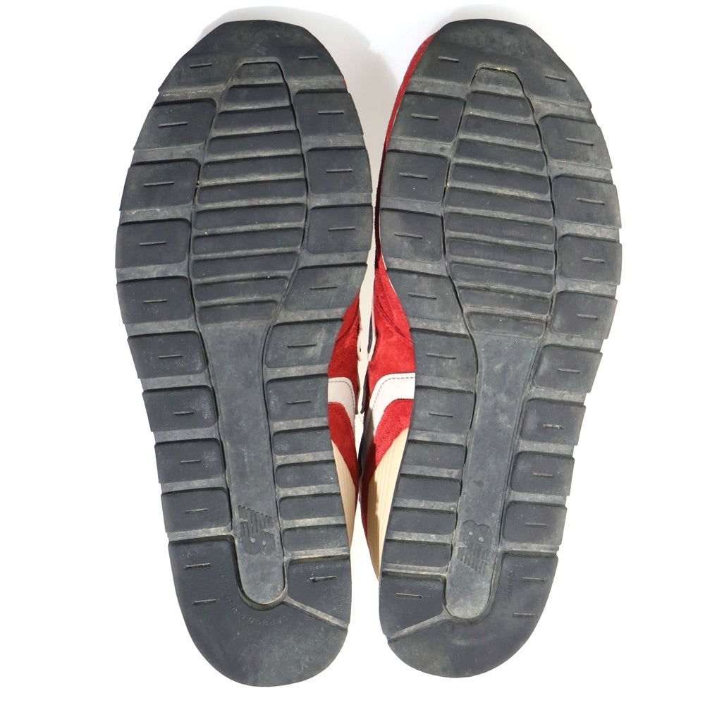 New Balance(ニューバランス) ×J.CREW M996JC4 スウェードローカットスニーカー シューズ レッド US8/26cm