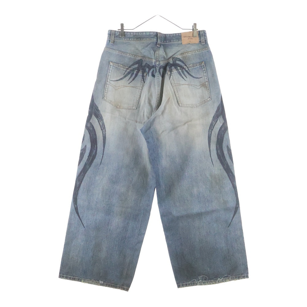 BALENCIAGA(バレンシアガ) 24AW TATTOO BUGGY JEANS タトゥー バギー