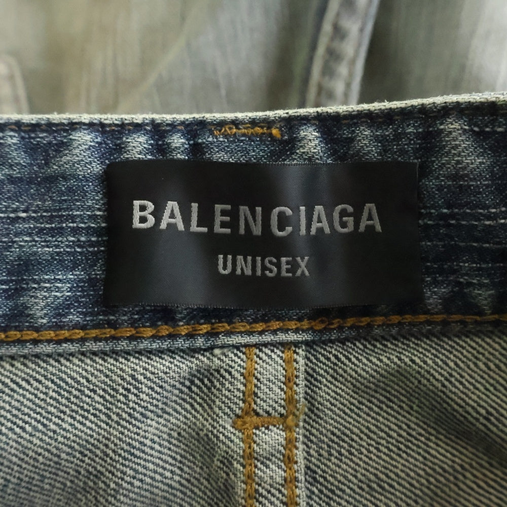 BALENCIAGA(バレンシアガ) 24AW TATTOO BUGGY JEANS タトゥー バギー ジーンズ デニムパンツ インディゴ 809360 TRW77