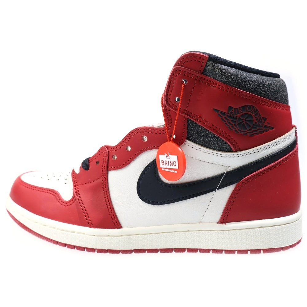 NIKE(ナイキ) AIR JORDAN 1 LOST&FOUND DZ5485-612 エアジョーダン1 ロスト&ファウンド シカゴ ハイカットスニーカー ホワイト/レッド US9/27cm