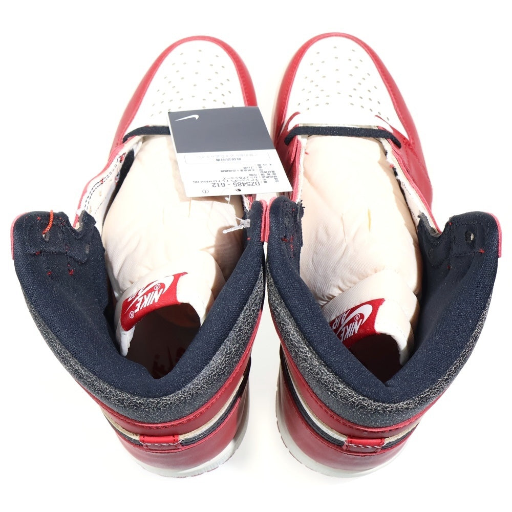 NIKE(ナイキ) AIR JORDAN 1 LOST&FOUND DZ5485-612 エアジョーダン1 ロスト&ファウンド シカゴ ハイカットスニーカー ホワイト/レッド US9/27cm