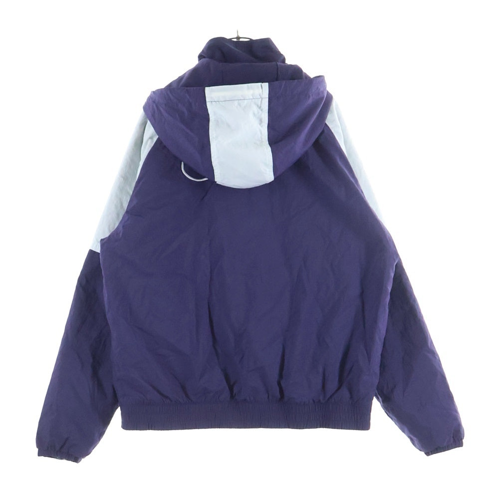NIKE(ナイキ) Therma Fit フロントロゴ ハーフジップ ナイロンジャケット パープル