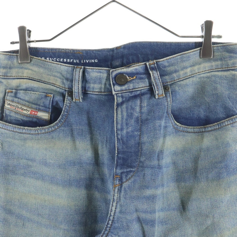 DIESEL INDUSTRY(ディーゼルインダストリー) 2019 D-STRUKT ウォッシュド加工 スリム デニムパンツ インディゴ A03562