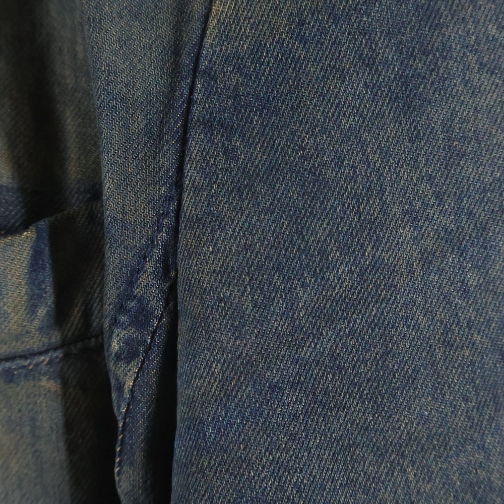 DIESEL(ディーゼル) D-Reg‐S ヴィンテージ加工 デニム シングルジャケット インディゴ A18354