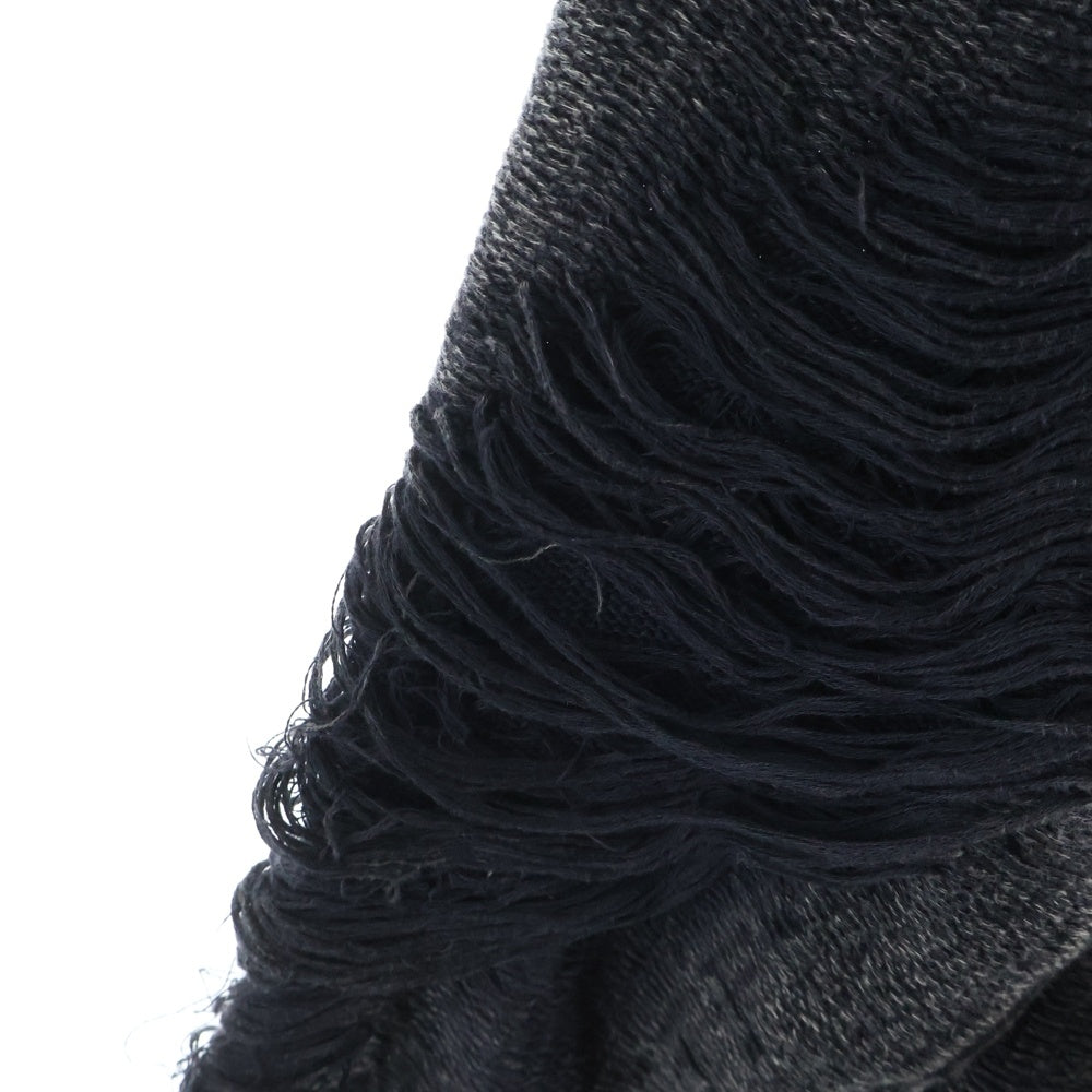 DIESEL(ディーゼル) K-FJORDI-ROUND ダメージ加工クルーネックニット セーター ブラック A21876