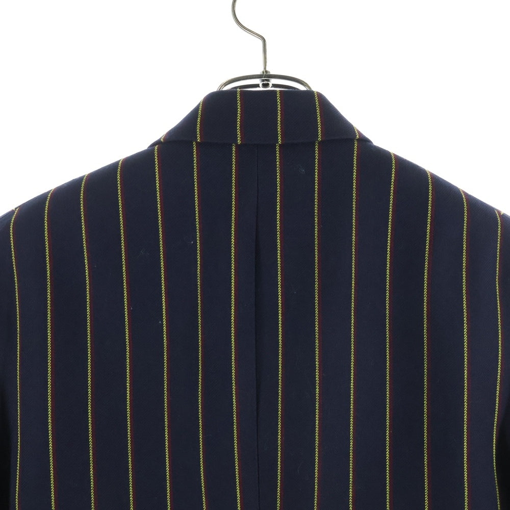 SAINT LAURENT PARIS(サンローランパリ) 20AW Striped Wool Serge Double Breasted Short Tailored Jacket ストライプ ダブルブレステッド ショートテーラードジャケット 604921 Y3B77 4149