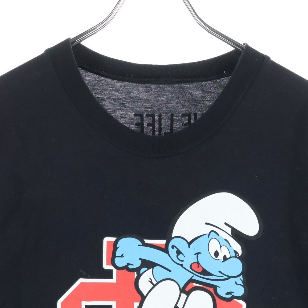 DSQUARED2(ディースクエアード) 23SS SMURFS REGULAR T-SHIRT スマーフ プリント半袖Tシャツ カットソー ブラック S78GD0092 S24558