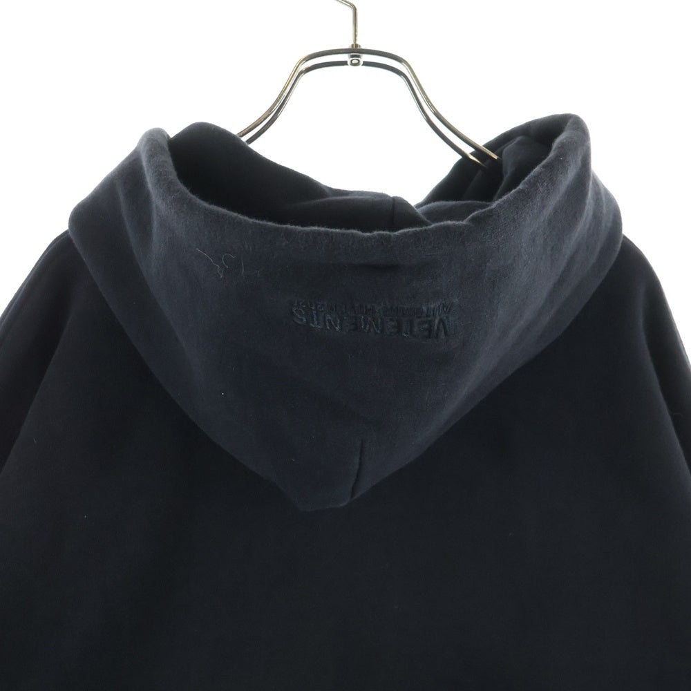 VETEMENTS(ヴェトモン) 19AW Overpriced Birthday Hoodie オーバープライス バースデイフーディ プルオーバーパーカー ブラック UAH20TR745