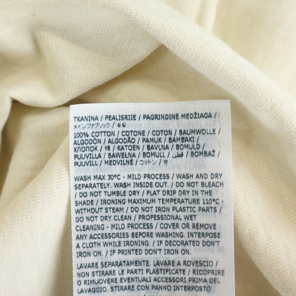 Maison Margiela(メゾンマルジェラ) 24SS ヴィンテージ加工 ラウンドネック 長袖Tシャツ カットソー ベージュ S50GC0696