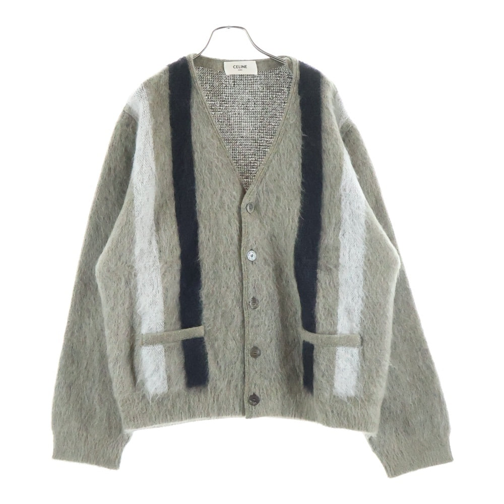 CELINE(セリーヌ) 24AW ブラッシュドモヘア ニットカーディガン ベージュ RV00K0ZQ1 CAF0
